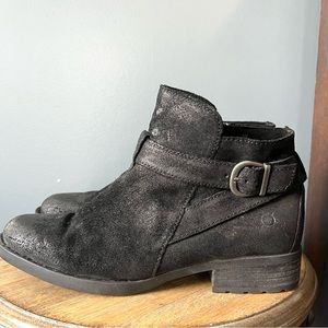 Born Trinculo Distressed Leather Ankle Boots